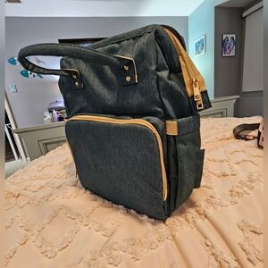 Green Portable Diaper Bag